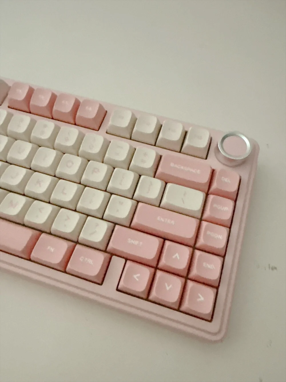 AULA F75 Pink Wireless Mechanical Keyboard RGB 75% Tri-Mode New